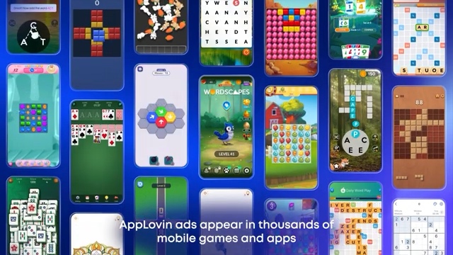 AppLovin 广告出现在不同类型的移动游戏和应用中
